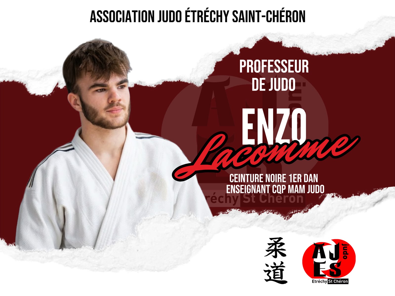 Enzo Lacomme, enseignant de judo